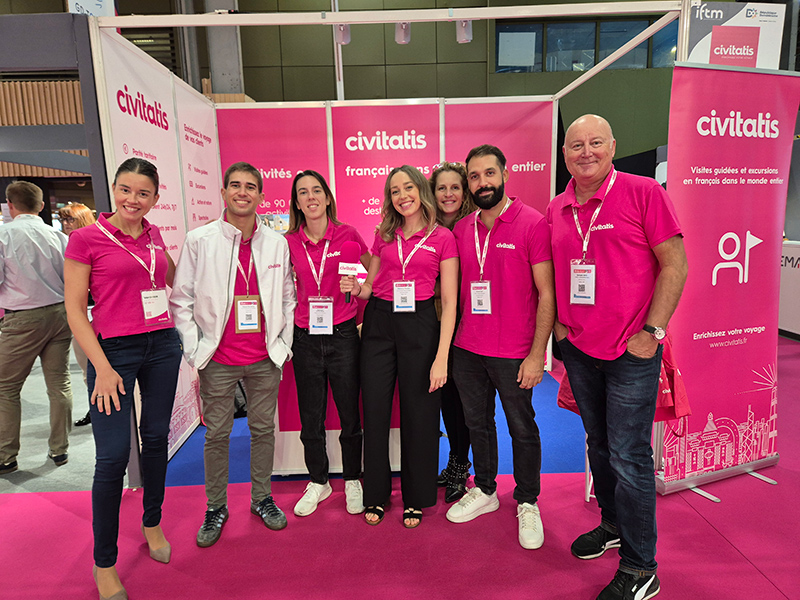 L’équipe France de Civitatis présente pour la quatrième fois consécutive à l’IFTM 2025 à Paris © Civitatis