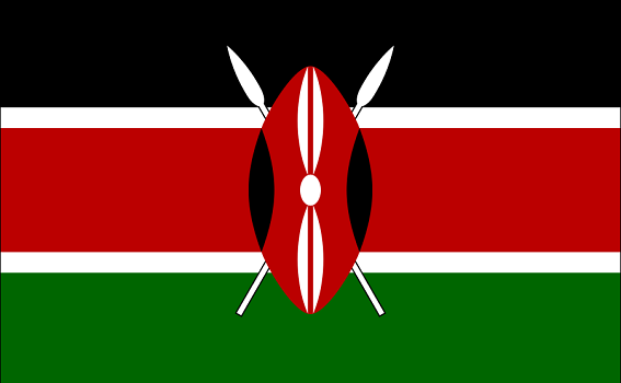 Le drapeau du Kenya - DR : Wikipedia