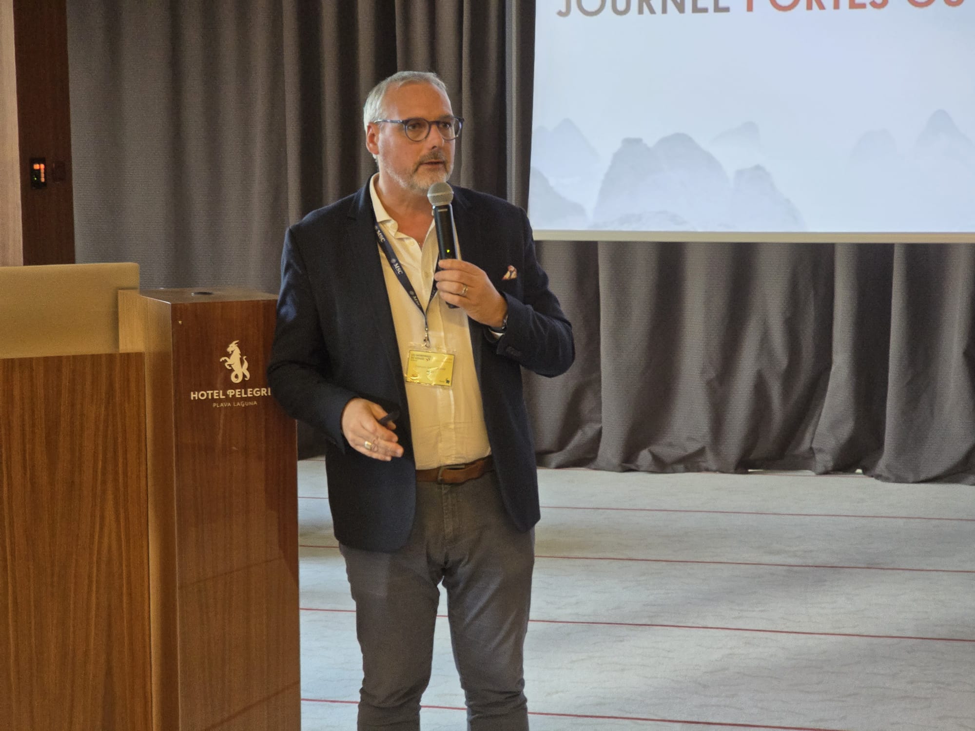 François-Xavier Genar, secrétaire général adjoint de l'APST, à la convention des EDV Grand-Est - Photo CE