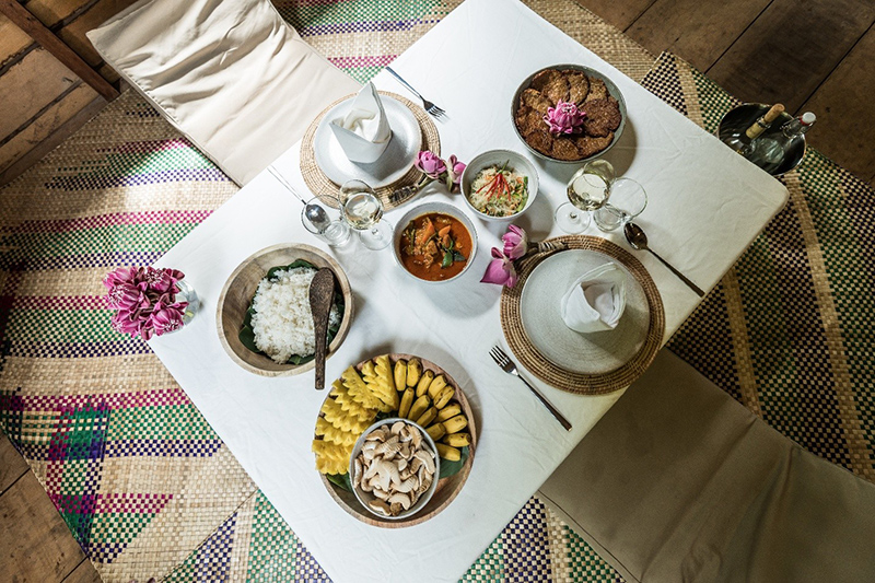 Déjeuner dans l’une de nos Maisons d’Angkor, parfaite après la visite des temples. © Easia Travel
