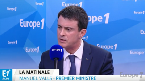 Manuel Valls était l'invité d'Europe 1 ce mercredi 23 mars 2016 - Capture d'écran