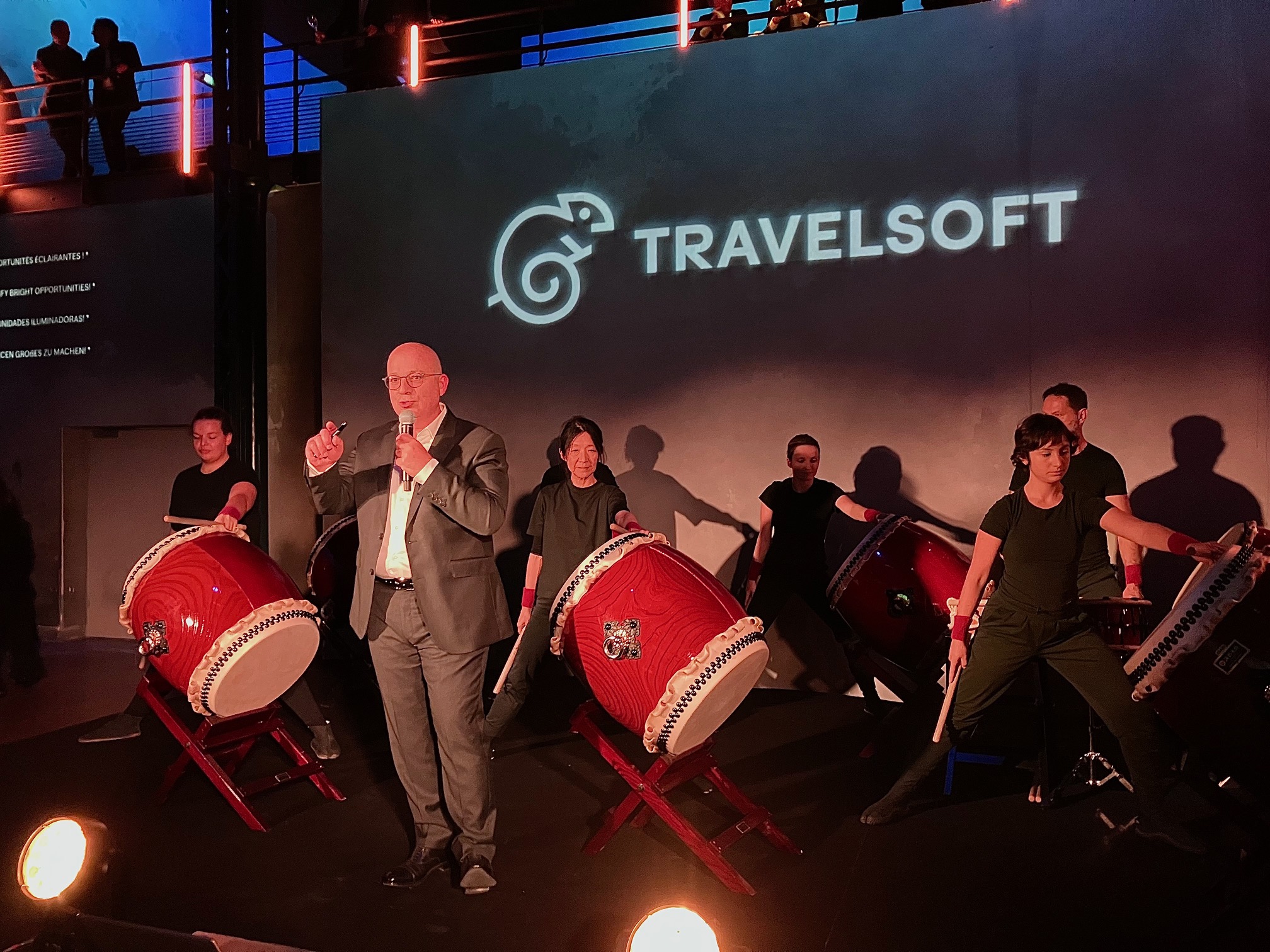 Le fondateur Christian Sabbagh lors des 25 ans de Travelsoft (c)T.Beaurepère