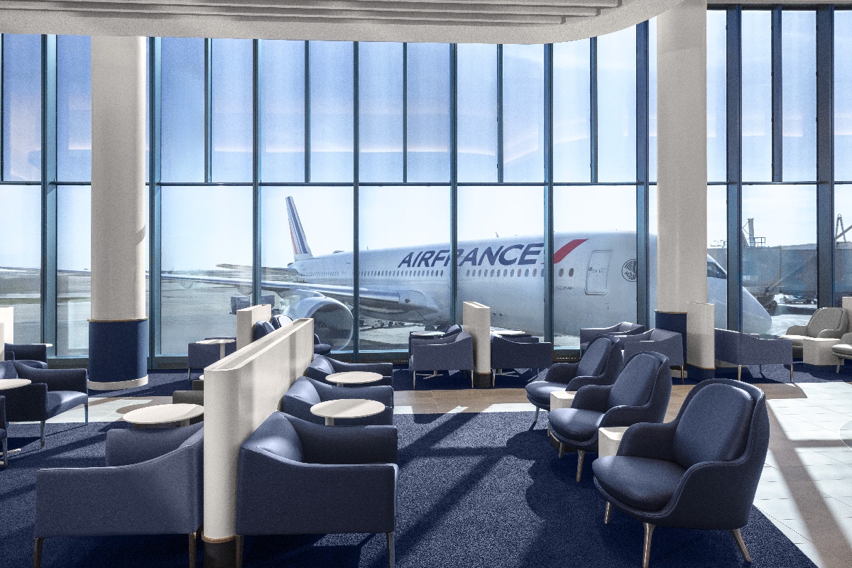 Salon aéroport de Chicago : Air France Business Lounge in Chicago, USA ©Air France