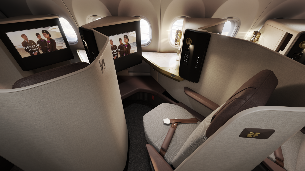 Une vue de la cabine « business » - Photo : Etihad