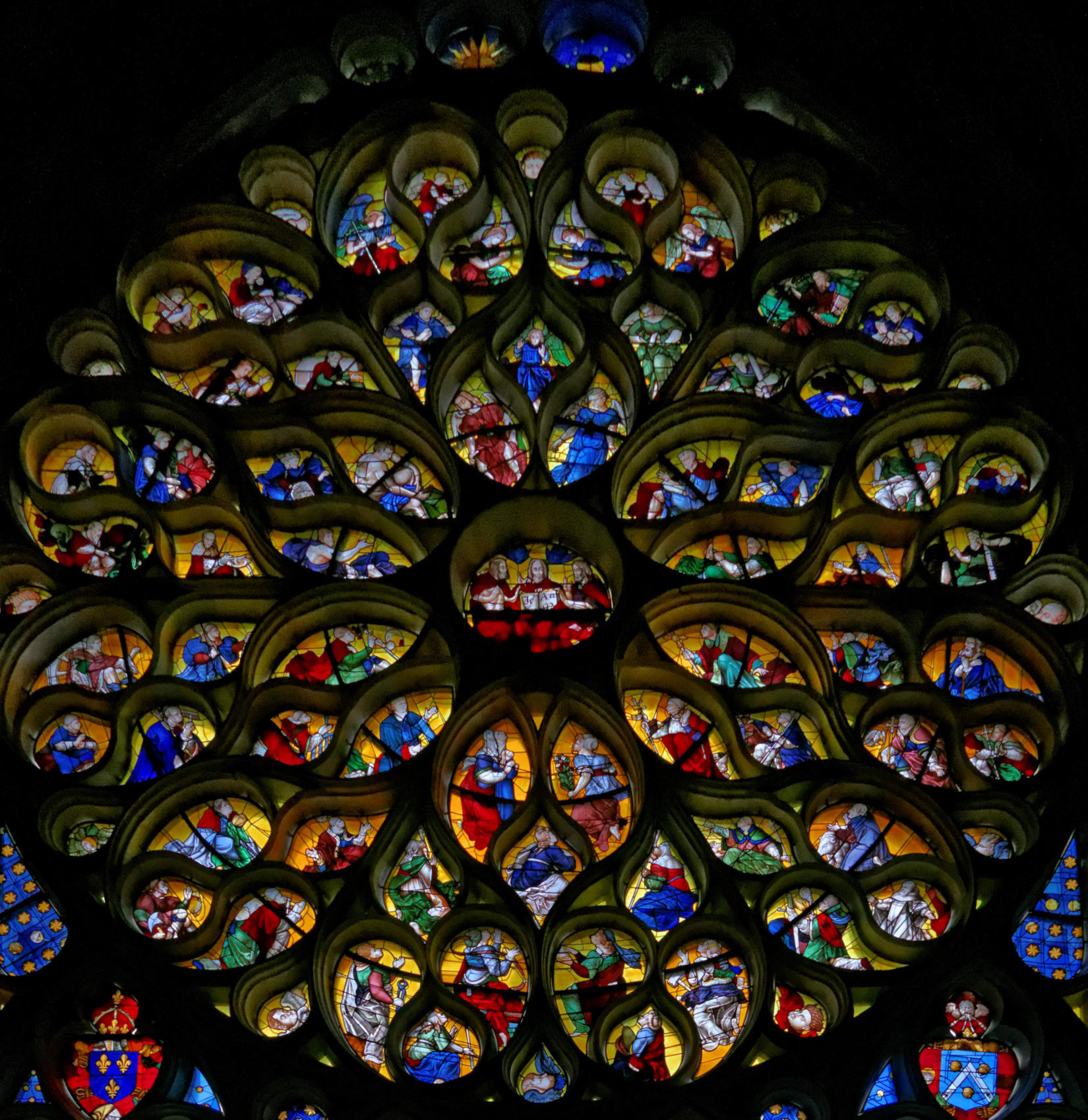 The occidental rose of the Troyes Cathedral (photo: Denis Krieger)