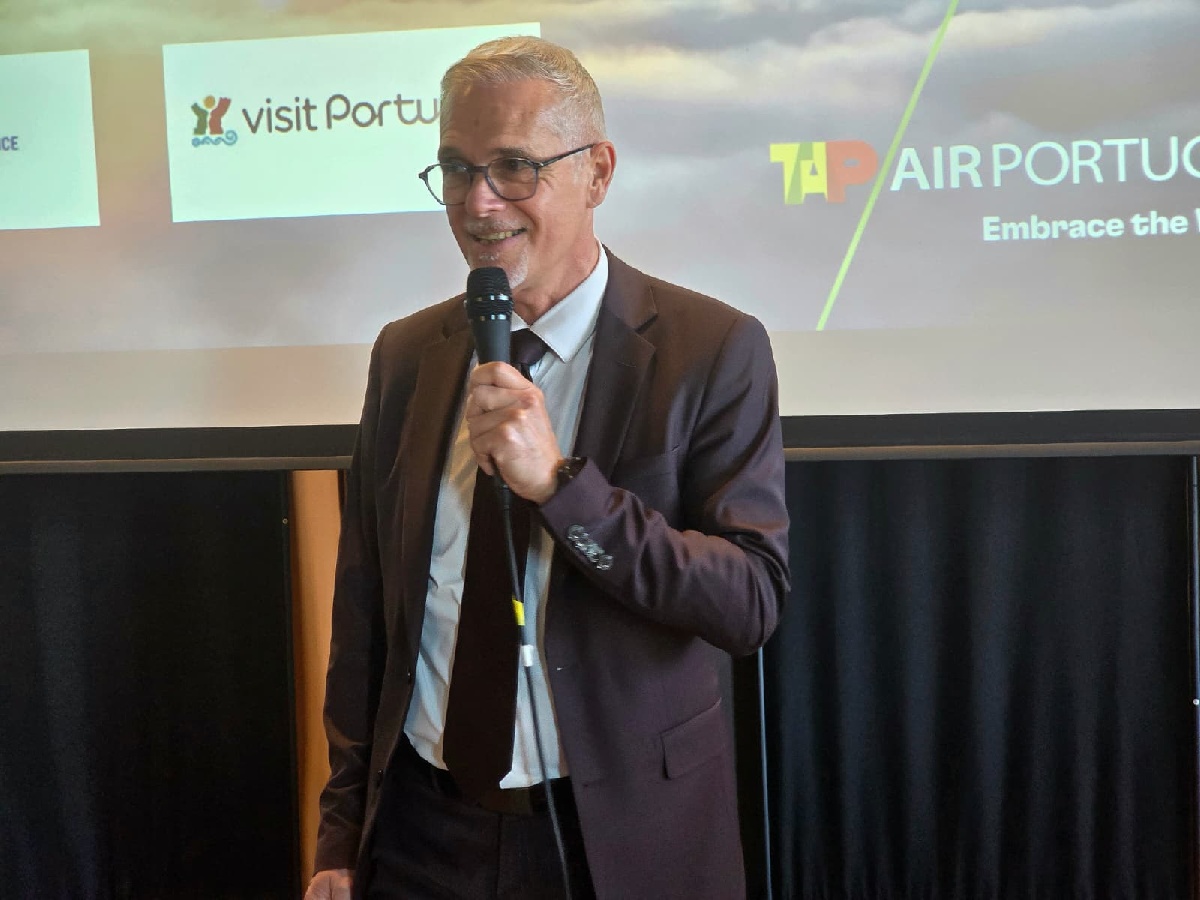 Rino Morosini, Country Manager France & Benelux de TAP Air Portugal à Marseille pour fête les 35 ans de la ligne Marseille - Lisbonne - Photo CE