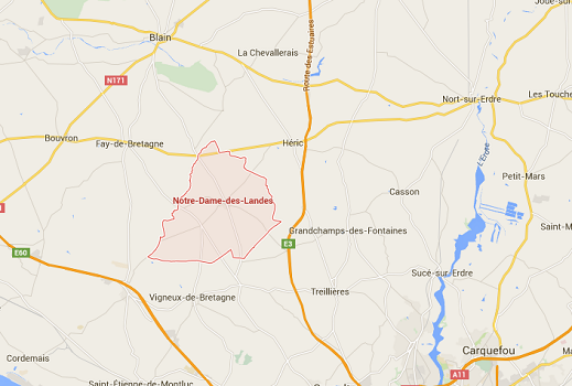 Pour la CGT de Vinci, l'aéroport de NOtre-Dame-des-Landes n'a pas lieu d'être - DR : Google Maps Pour la CGT de Vinci, l'aéroport de NOtre-Dame-des-Landes n'a pas lieu d'être - DR : Google Maps