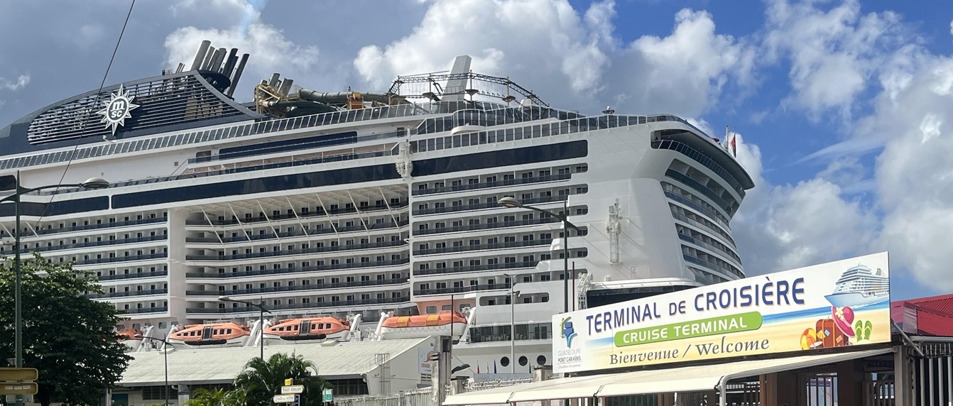 Le MSC Virtuosa, à Pointe-à-Pitre, en novembre 2024 - Photo : LG
