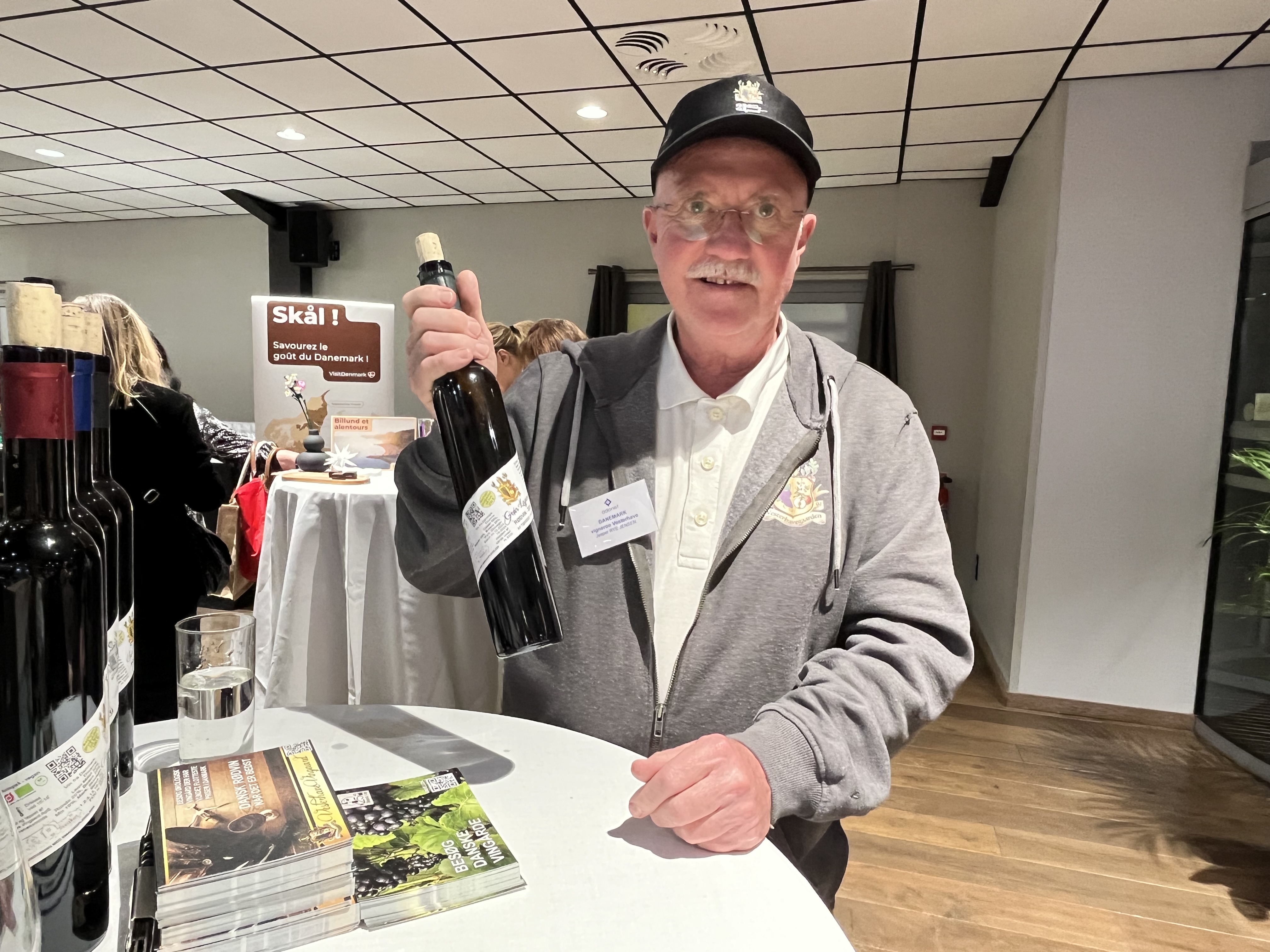 Jesper Rye Jense, viticulteur danois venu faire déguster ses vins à Paris, à l'invitation de Visit Danemark - Photo : PB