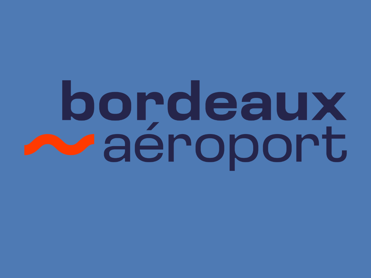 Nouvelle identité pour l'aéroport de Bordeaux       ©Logoaéroportdebordeaux