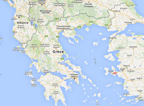 Le trafic aérien est paralysé en Grèce - DR : Google Maps