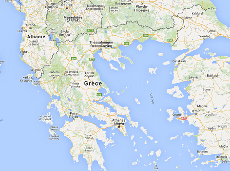 Le trafic aérien est paralysé en Grèce - DR : Google Maps Le trafic aérien est paralysé en Grèce - DR : Google Maps