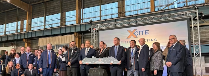 Celebrity a officiellement pris livraison, fin octobre, de son tout nouveau navire, le Celebrity Xcel, et a annoncé le nom de son sixième navire de la même série, le Celebrity Xcite - Photo : Celebrity Cruises