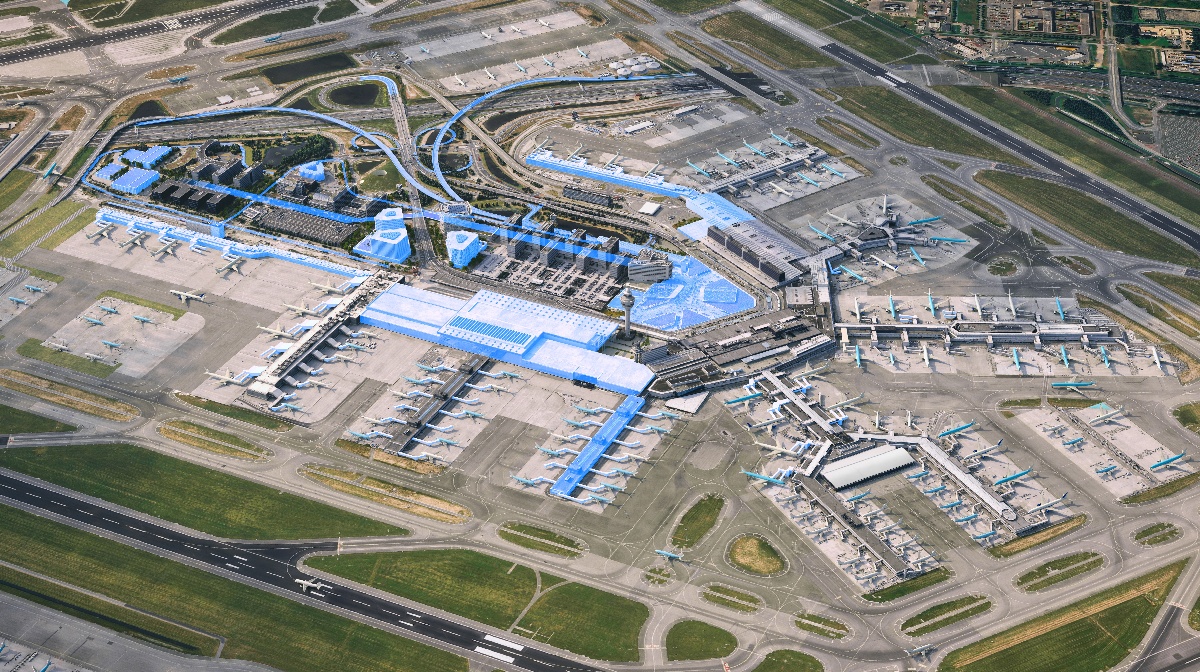 Master Plan aéroport d'Amsterdam Schiphol 2050 - Photo Schiphol