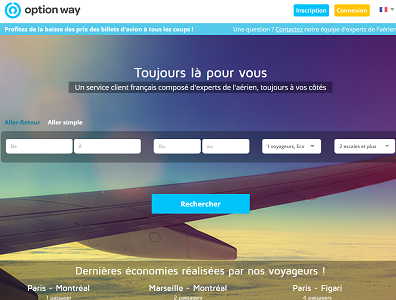 Option Way élargit son offre en intégrant les vols d'easyJet - Capture d'écran