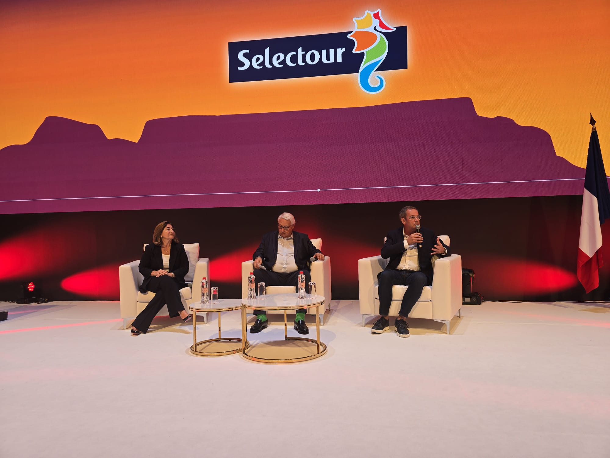 Patrice Caradec (SETO à droite) aux côtés de Valérie Boned et Mumtaz Teker - Photo CE