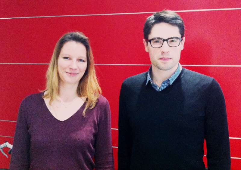 Silja Druo, responsable des ressources humaines et Jean-Daniel Guyot, fondateur de Captain Train. DR-LAC