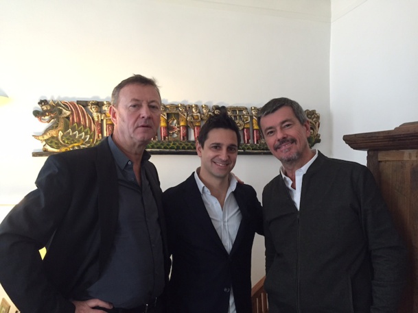 Didier Rabaux et Didier Blanchard aux côtés de Patrice Arezina - Photo Visiteurs