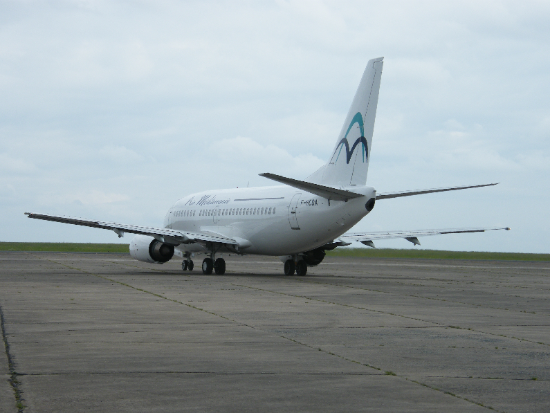 Air Méditerranée a été liquidée, deux Boeing seront mis en vente aux enchères sur l'aéroport de Tarbes le 26 avril 2016 - DR