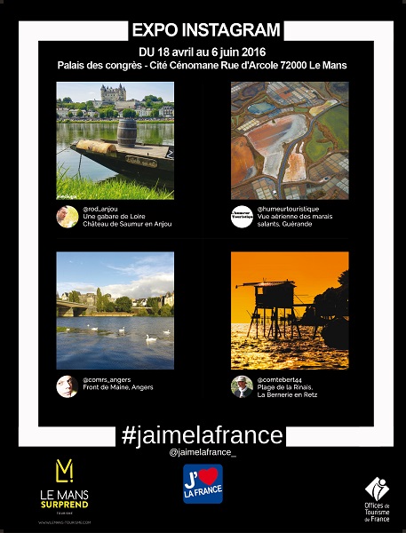 J'aime la France : l'exposition Instagram fait escale au Mans jusqu'au 6 avril 2016