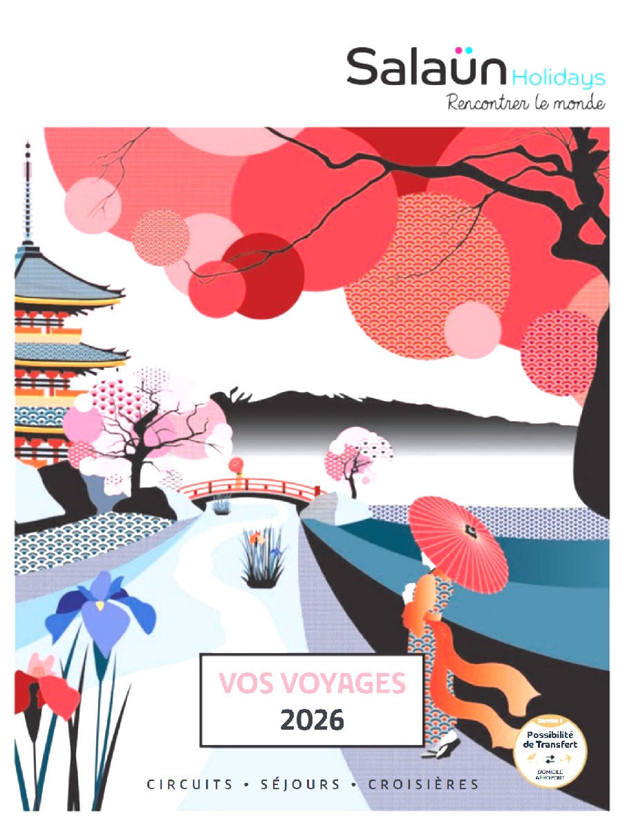 Brochure "Vos Voyages 2026" - Illustration Salaün Holidays