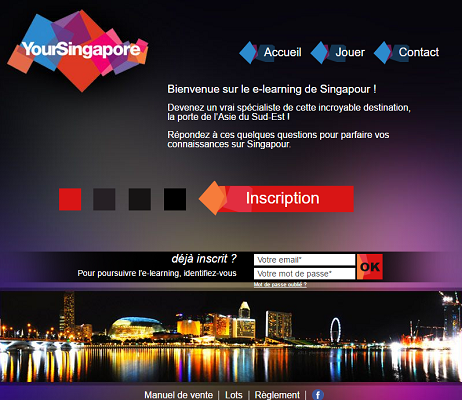 L'e-learning Singapour est toujours en ligne - Capture d'écran