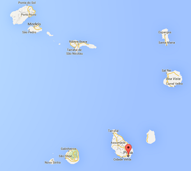 La fusillade a eu lieu près d'un centre de télécommunications au nord de Praia, la capital du Cap-Vert - DR : Google Maps
