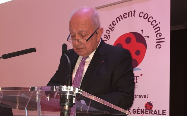 Raoul Nabet, président de l'APST, prend la parole lors de l'AG du 27 avril 2016 - Photo : J.D.L.