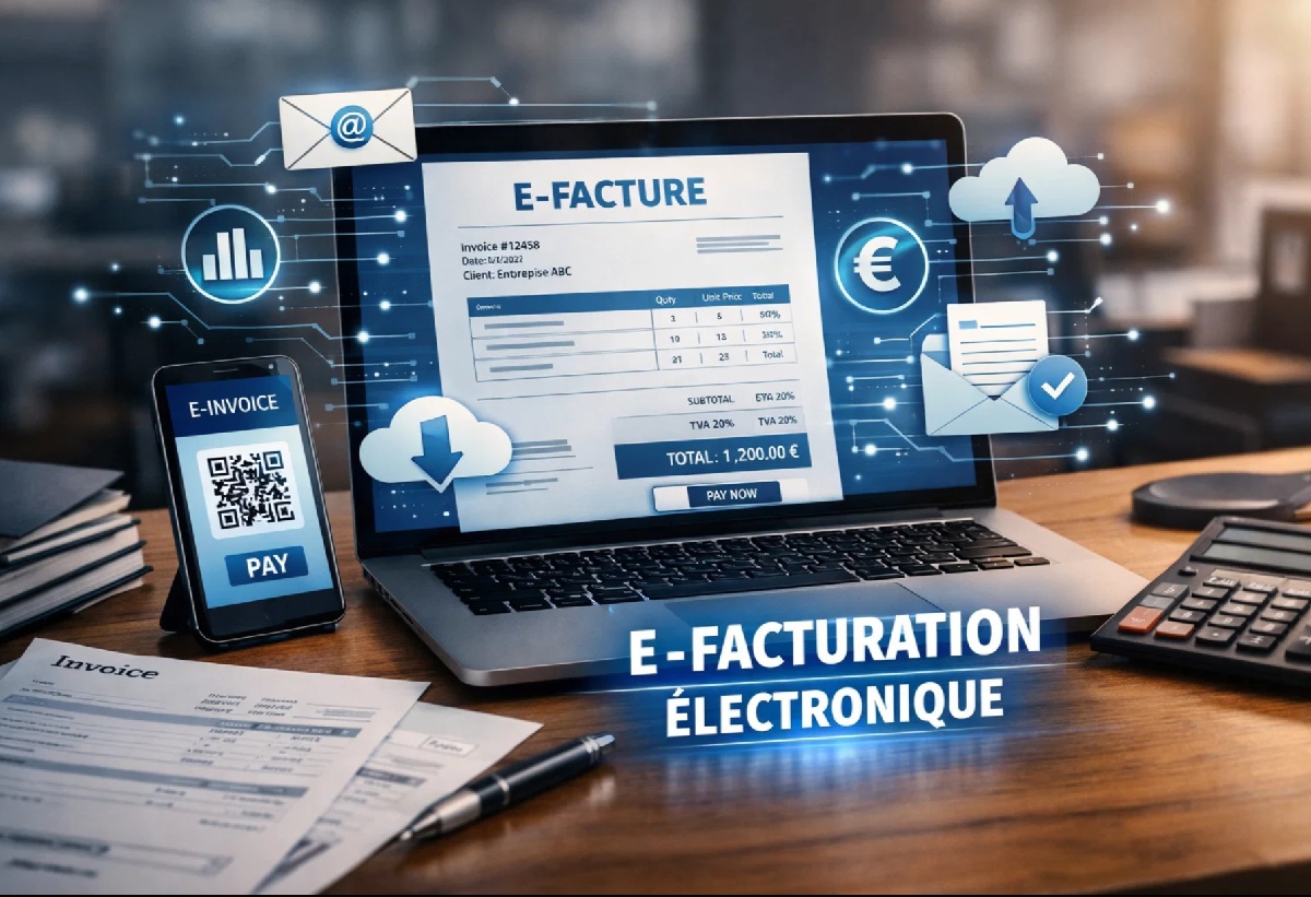 Facturation électronique : tout ce que vous devez savoir !  - Image générée par IA Sora