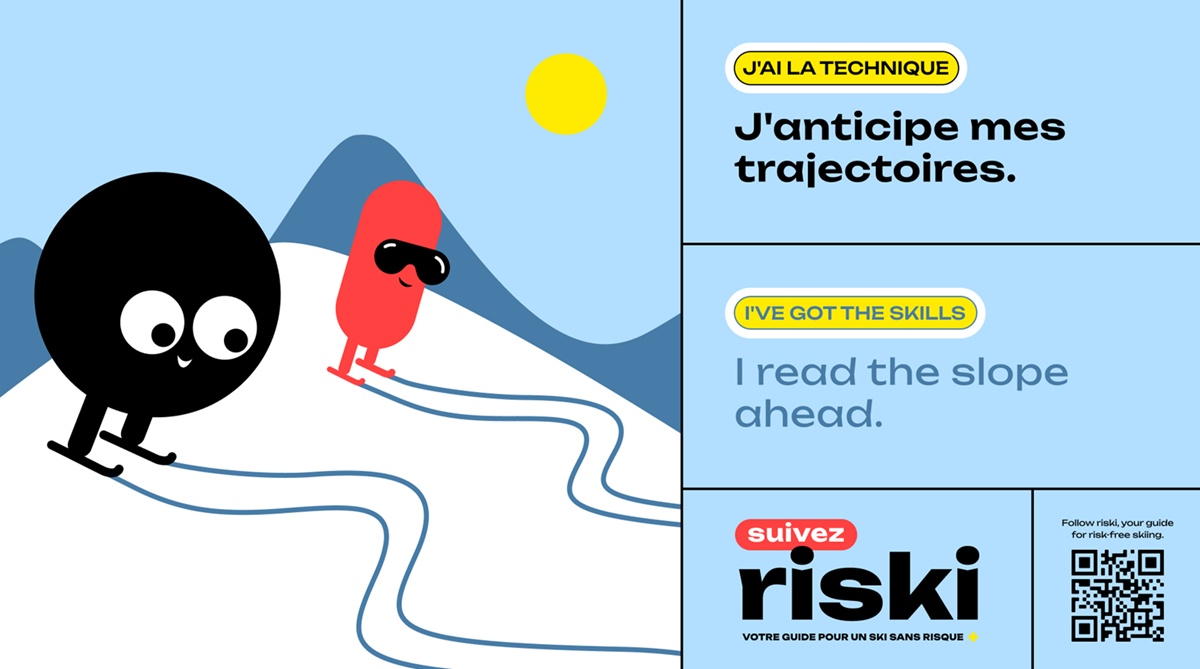 Un nouveau personnage, identifiable, sert de support à des conseils concrets : préparation de la journée, adaptation au niveau technique, respect d'autrui et surveillance des conditions météo - Illustration : FNSSDS