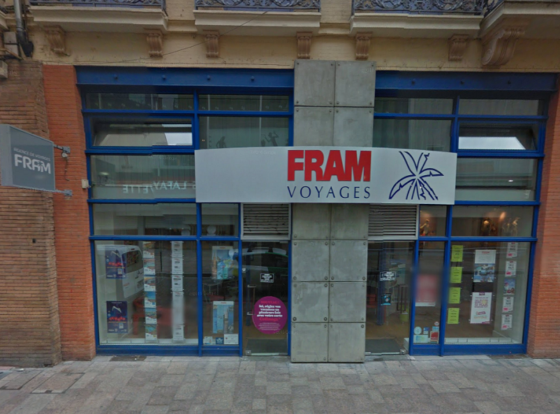 Les clients de FRAM à Toulouse n'iront plus réserver leurs voyages rue Lapeyrouse - DR : Google Street View