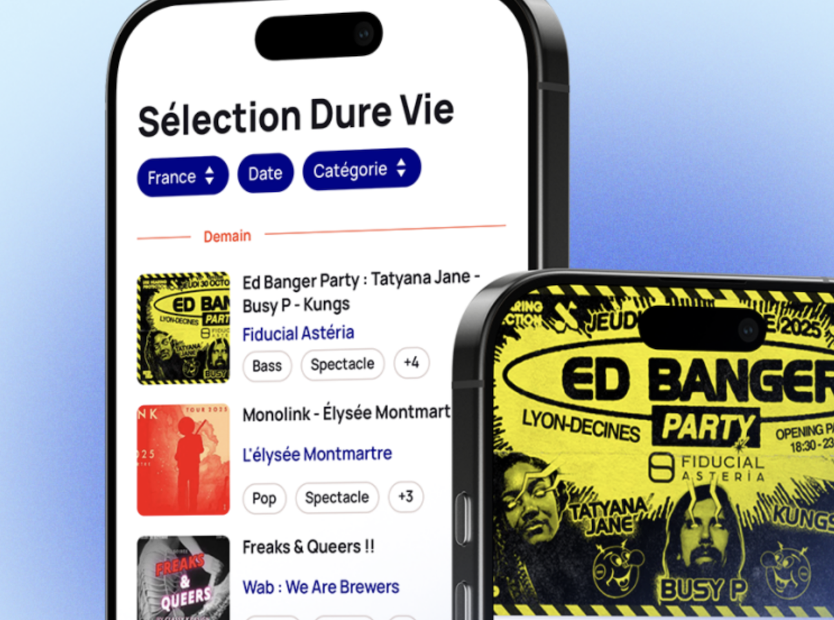 Durevie lance la première application géolocalisant tous les événements culturels en France et en Europe - ©Durevie