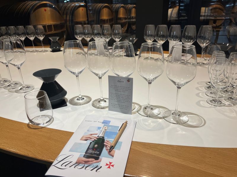 Salle de dégustation chez Lanson © PB