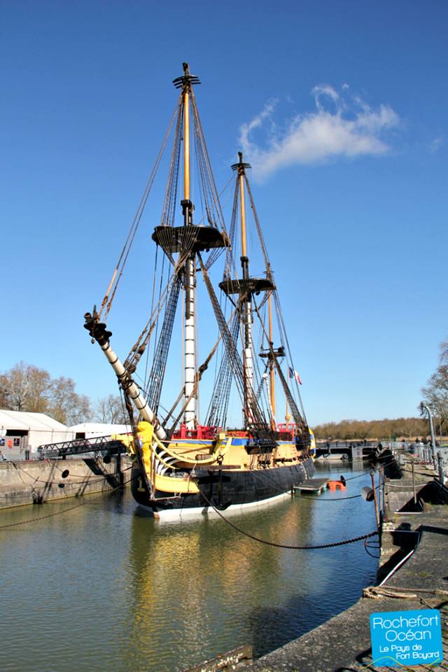 The Hermione frigate (Photo: Rochefort Océan Tourisme)