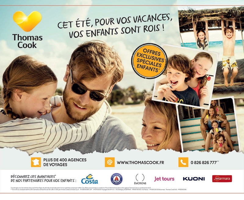 Thomas Cook : une campagne média pour séduire les familles