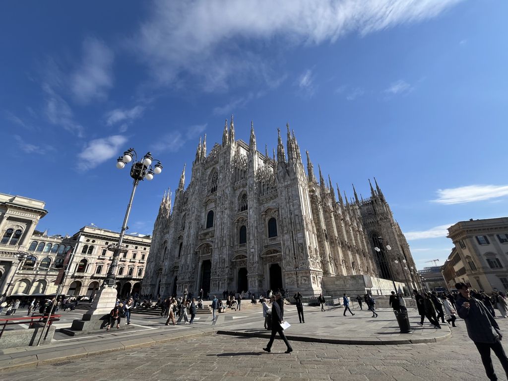 Le Duomo de Milan, l'une des dernières cathédrales gothiques construites en Europe - Photo : PB