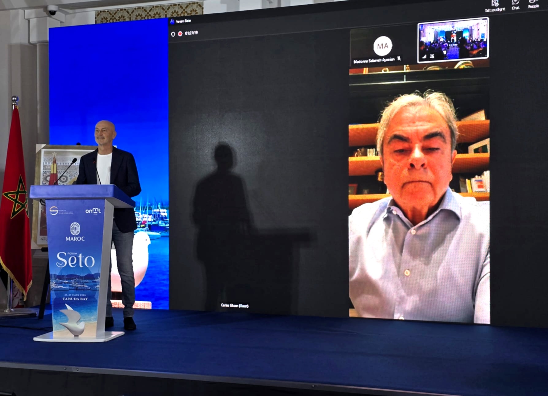 Carlos Ghosn interviewé par François-Xavier Izenic dans le cadre du Forum du SETO : "Une stratégie moyenne excellemment exécutée donnera de meilleurs résultats qu’une excellente stratégie mal exécutée." - Photo CE