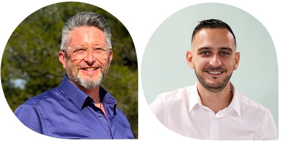 Yves Schaub et Steven Grobel