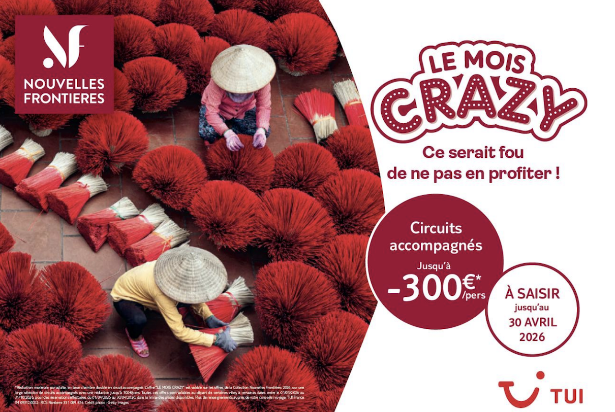 Nouvelles Frontières sort le grand jeu durant le mois CRAZY - Photo : Nouvelles frontières