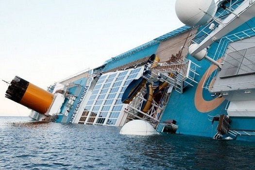 Le Costa Concordia avait coulé en janvier 2012 près des côtes italiennes - Photo : DR