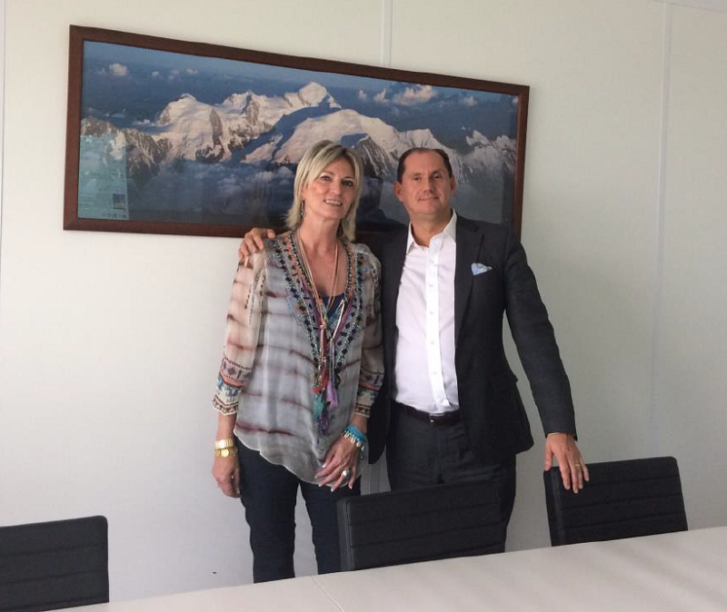 Marie-Laure Bussat de Toorissime et Jean-Pierre Lorente, Dg de Bleu Voyages - Photo Bleu Voyages