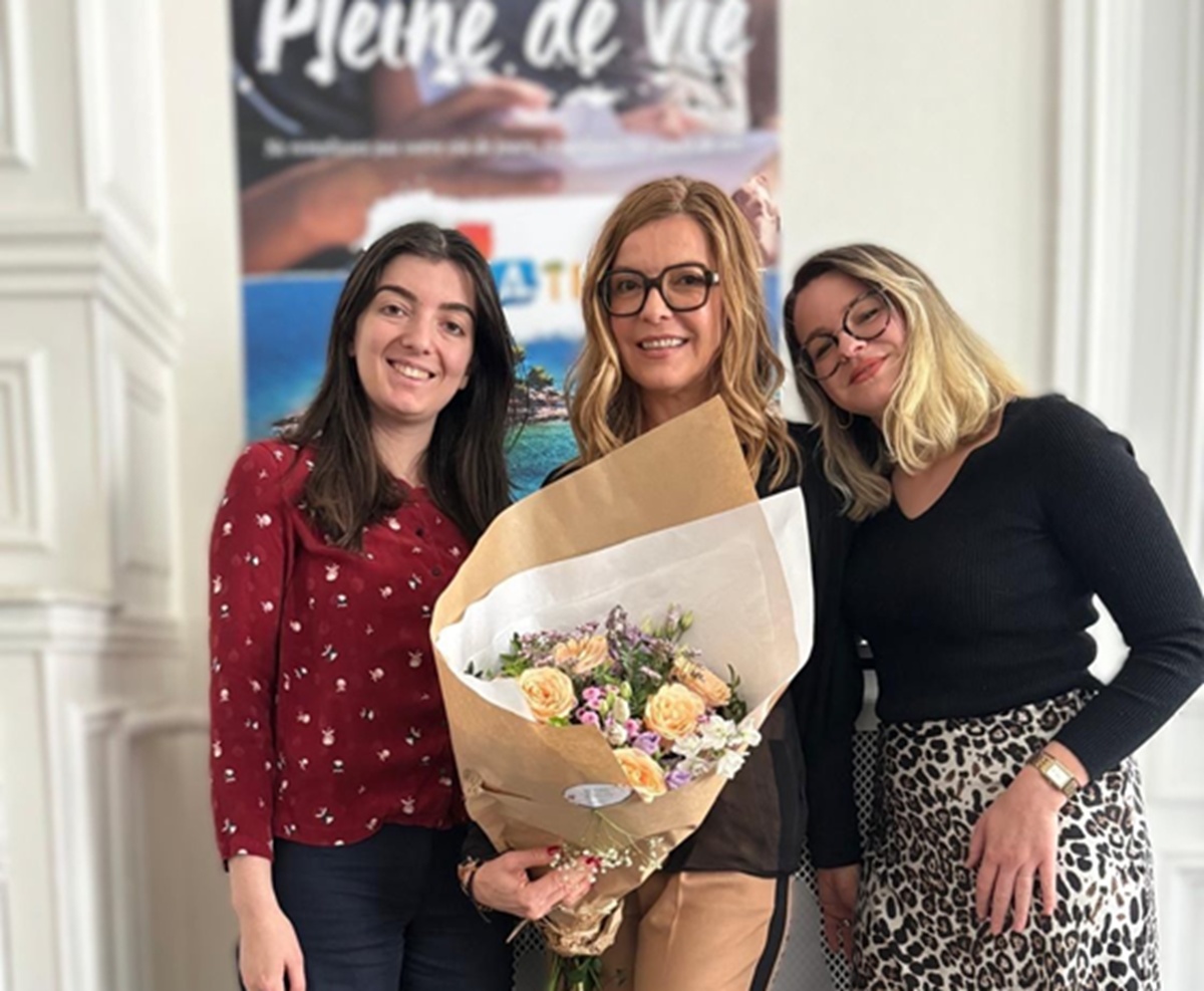 Daniela Mihalic Durica au centre quitte ses fonctions à la direction de l'Office National Croate de Tourisme avec à gauche Téa Dzigumovic et à droite Léna Bigonville - Photo LinkedIn