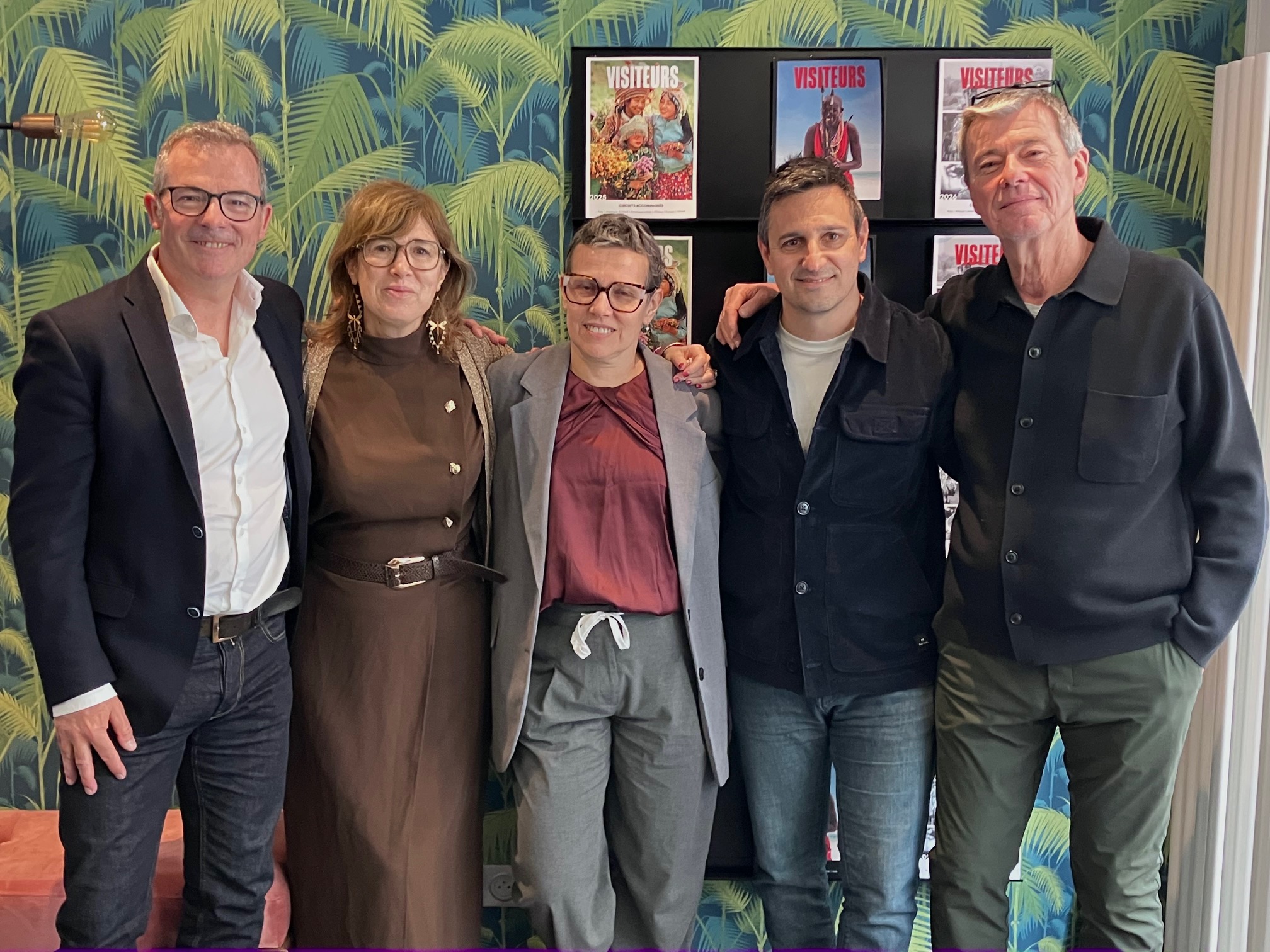 La nouvelle équipe dirigeante autour de Didier Rabaux (fondateur) et Patrice Arezina (DG), à droite. Photo: T.Beaurepère