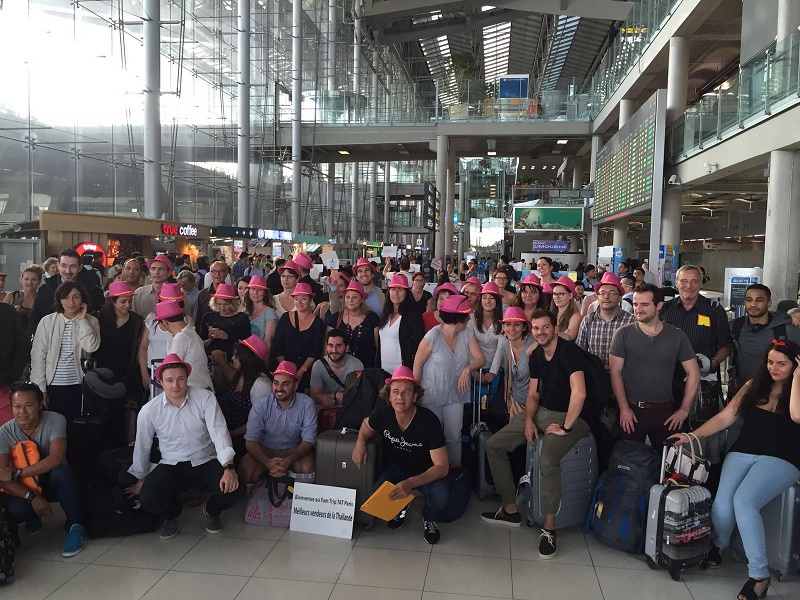 Les 50 agents de voyages sont arrivés à Bangkok ce mardi 7 juin 2016 - DR : Climats du Monde