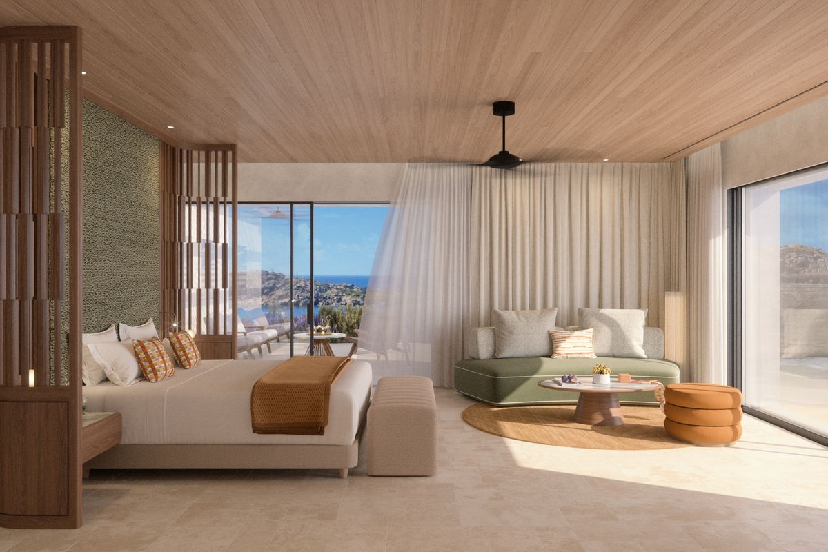 Une suite vue mer du Fouquet's Mykonos © Divercity Architects/ Barrière