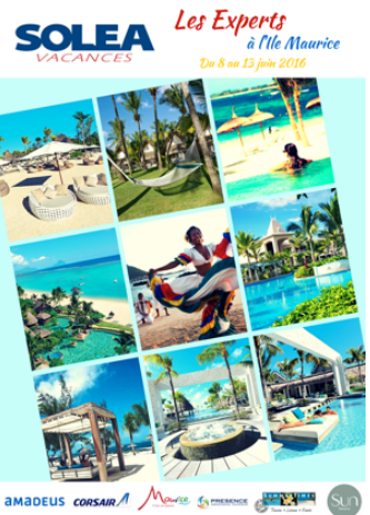 Île Maurice : 3e édition des Experts Solea jusqu'au 13 juin 2016 Île Maurice : 3e édition des Experts Solea jusqu'au 13 juin 2016