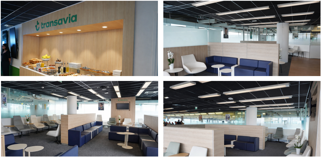 Vues du nouveau salon Transavia - Photos : C. Hardin