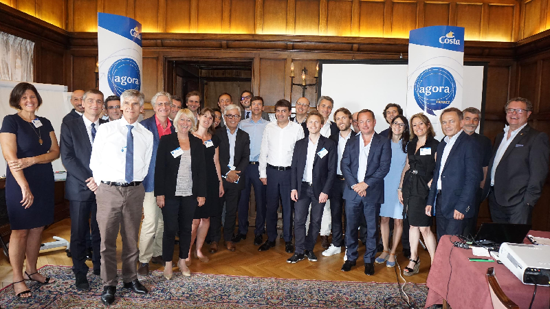 A l’hôtel Raphael de Paris le 8 juin 2016 une rencontre en petit comité entre l’équipe dirigeante Costa et quelques-uns de ses partenaires français.