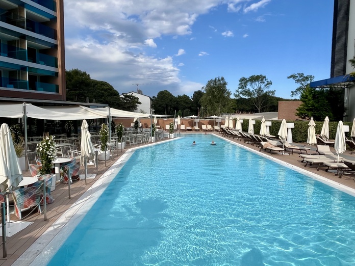 Une piscine chauffée exceptionnelle. Photo : PB
