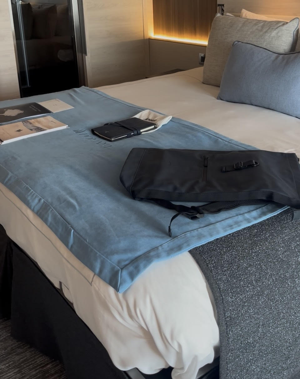 Toutes les suites et cabines sont équipées d'un balcon privatif, d'une climatisation individuelle, d'un lit double ou de deux lits simples. @LG